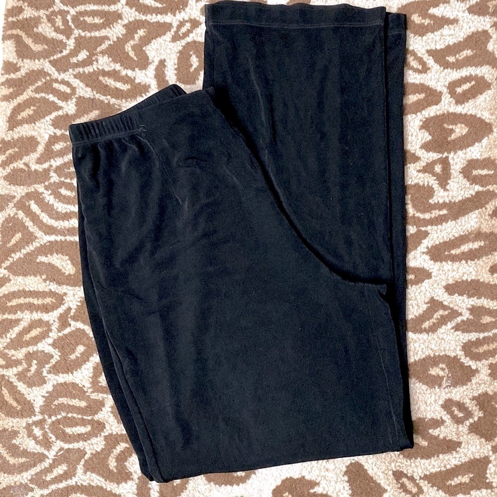 Chicos Travelers Pull On Pants Women’s Black Slinky wrinkle free Acetate Size XL
